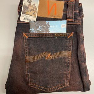 NUDIE JEANS  W29 X L32  HIGH KAI ELECTRIC RED